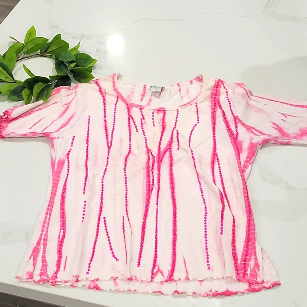 Tie Dye Sequin Tee